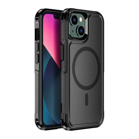 For iPhone 14 RedPepper Armor Magsafe PC Hybrid TPU Phone Case(Black) by RedPepper