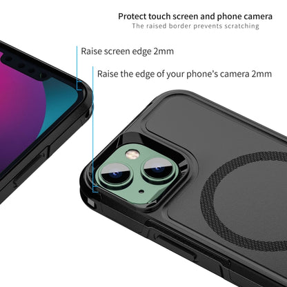 For iPhone 14 RedPepper Armor Magsafe PC Hybrid TPU Phone Case(Black) by RedPepper