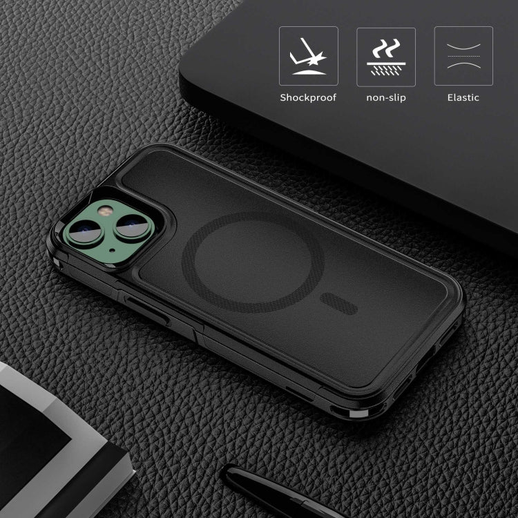 For iPhone 14 RedPepper Armor Magsafe PC Hybrid TPU Phone Case(Black) by RedPepper