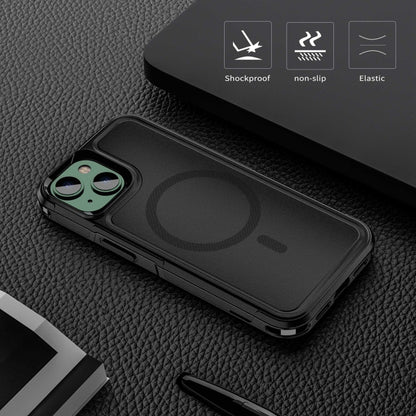 For iPhone 14 RedPepper Armor Magsafe PC Hybrid TPU Phone Case(Black) by RedPepper