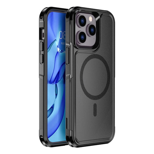 For iPhone 14 Pro Max RedPepper Armor Magsafe PC Hybrid TPU Phone Case(Black) by RedPepper