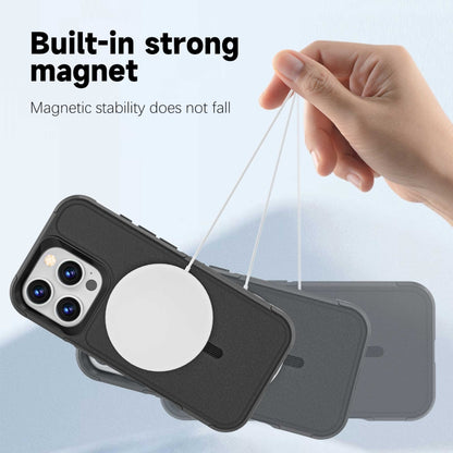 For iPhone 16 Pro RedPepper Armor Magsafe PC Hybrid TPU Phone Case(Black) by RedPepper