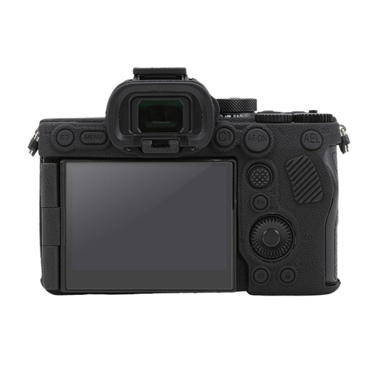 For Sony ILCE7RM5 / A7R5 Litchi Texture Soft Silicone Protective Case(Black) by bashfashion