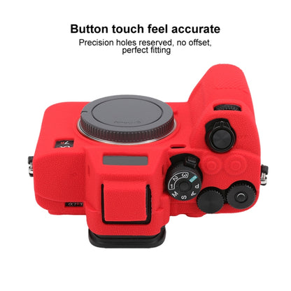 For Sony ILCE7RM5 / A7R5 Litchi Texture Soft Silicone Protective Case(Red) by bashfashion