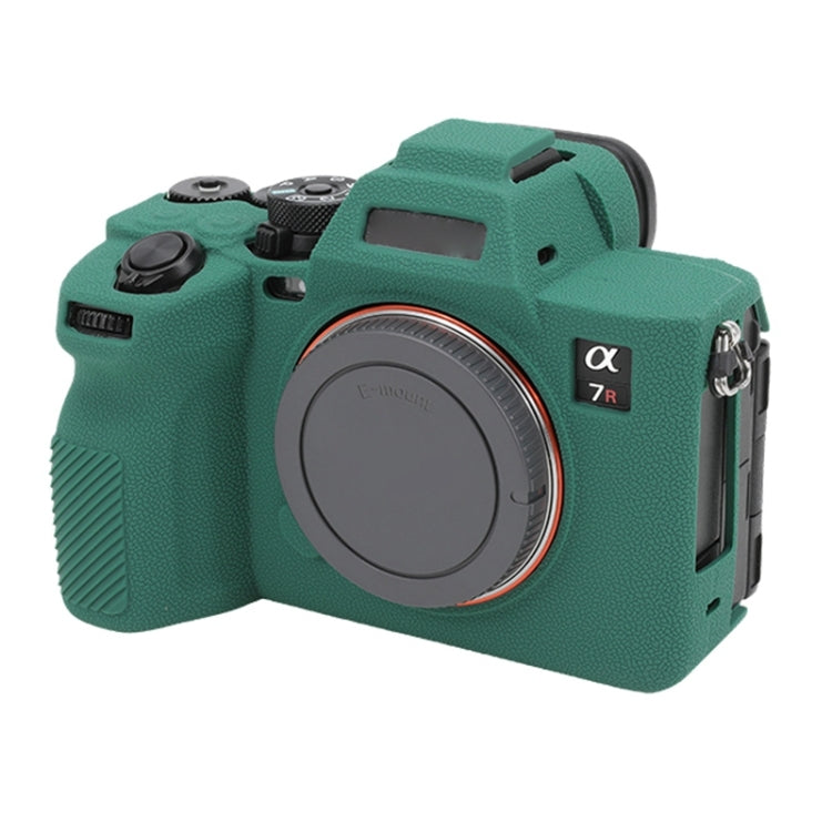 For Sony ILCE7RM5 / A7R5 Litchi Texture Soft Silicone Protective Case(Green) by bashfashion
