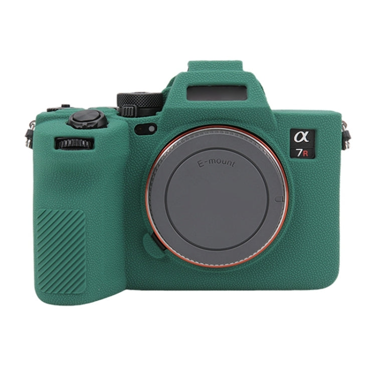 For Sony ILCE7RM5 / A7R5 Litchi Texture Soft Silicone Protective Case(Green) by bashfashion