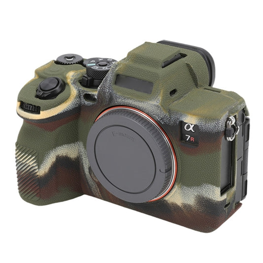For Sony ILCE7RM5 / A7R5 Litchi Texture Soft Silicone Protective Case(Camouflage) by bashfashion