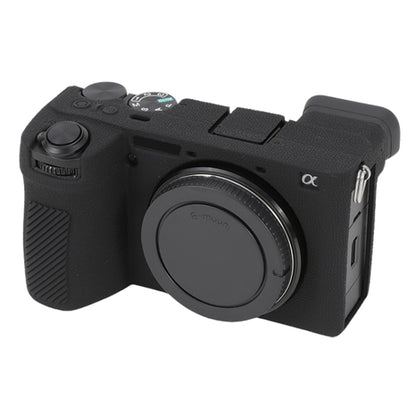 For Sony ILCE-6700 / A6700 Litchi Texture Soft Silicone Protective Case(Black) by bashfashion