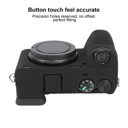 For Sony ILCE-6700 / A6700 Litchi Texture Soft Silicone Protective Case(Black) by bashfashion