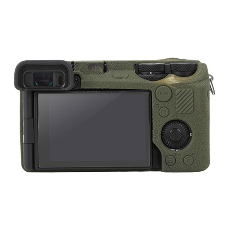 For Sony ILCE-6700 / A6700 Litchi Texture Soft Silicone Protective Case(Camouflage) by bashfashion