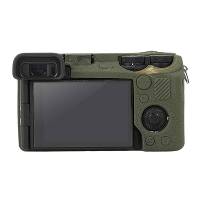 For Sony ILCE-6700 / A6700 Litchi Texture Soft Silicone Protective Case(Camouflage) by bashfashion