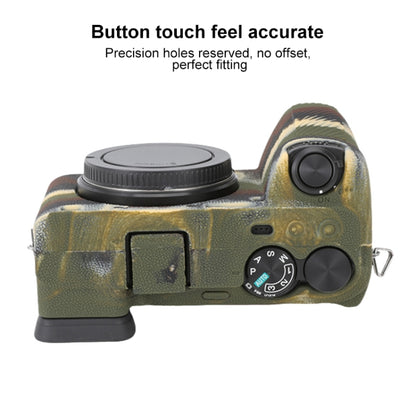 For Sony ILCE-6700 / A6700 Litchi Texture Soft Silicone Protective Case(Camouflage) by bashfashion