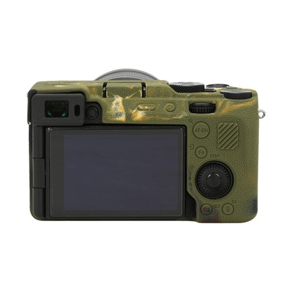 For Sony ILCE-7CM2 / A7C II / A7CR Litchi Texture Soft Silicone Protective Case(Camouflage) by bashfashion
