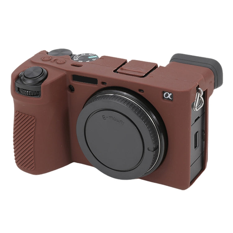 For Sony ILCE-6700 / A6700 Glossy Soft Silicone Protective Case(Coffee) by bashfashion