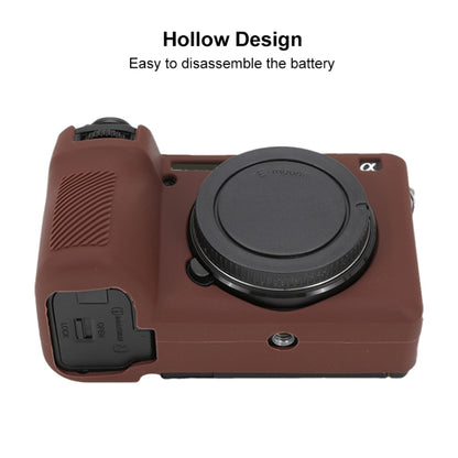 For Sony ILCE-6700 / A6700 Glossy Soft Silicone Protective Case(Coffee) by bashfashion