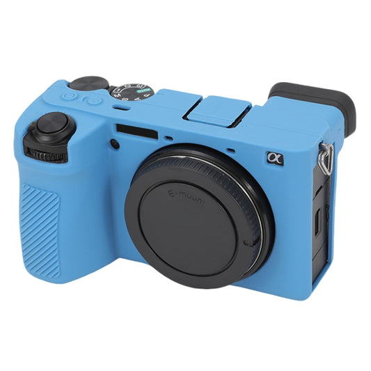 For Sony ILCE-6700 / A6700 Glossy Soft Silicone Protective Case(Blue) by bashfashion