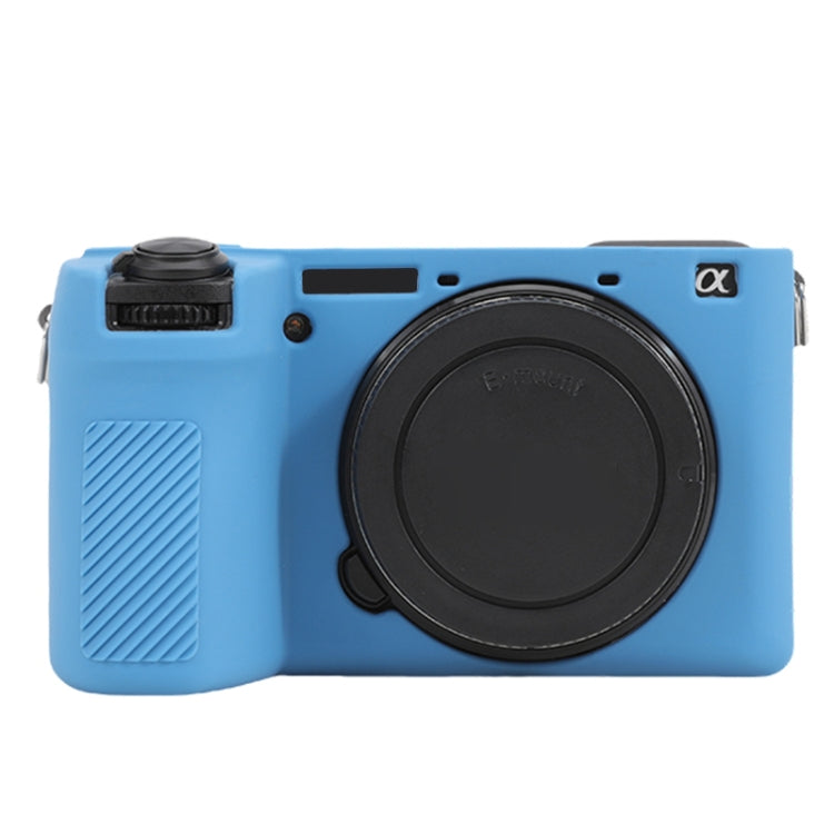For Sony ILCE-6700 / A6700 Glossy Soft Silicone Protective Case(Blue) by bashfashion