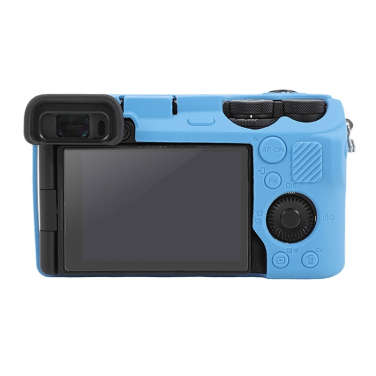 For Sony ILCE-6700 / A6700 Glossy Soft Silicone Protective Case(Blue) by bashfashion