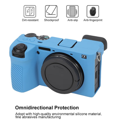 For Sony ILCE-6700 / A6700 Glossy Soft Silicone Protective Case(Blue) by bashfashion