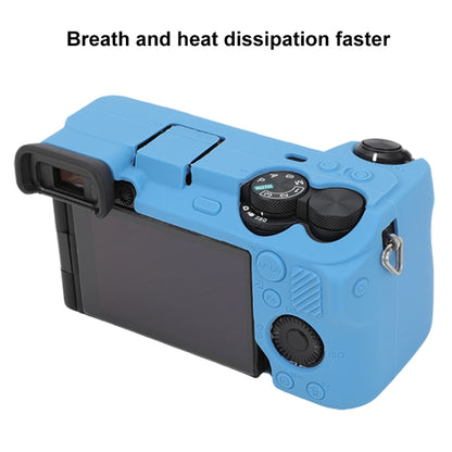 For Sony ILCE-6700 / A6700 Glossy Soft Silicone Protective Case(Blue) by bashfashion