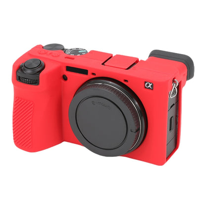 For Sony ILCE-6700 / A6700 Glossy Soft Silicone Protective Case(Red) by bashfashion