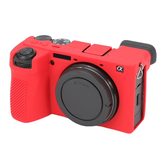 For Sony ILCE-6700 / A6700 Glossy Soft Silicone Protective Case(Red) by bashfashion