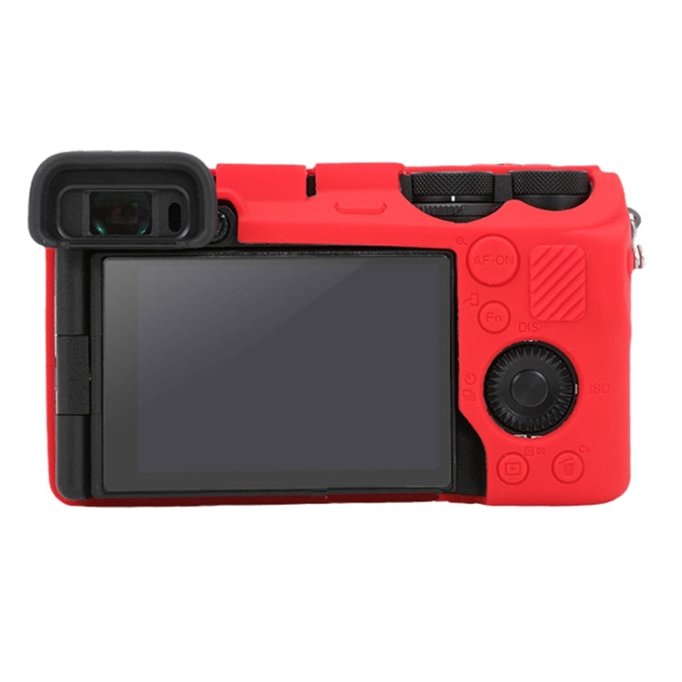 For Sony ILCE-6700 / A6700 Glossy Soft Silicone Protective Case(Red) by bashfashion