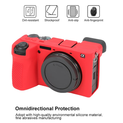 For Sony ILCE-6700 / A6700 Glossy Soft Silicone Protective Case(Red) by bashfashion