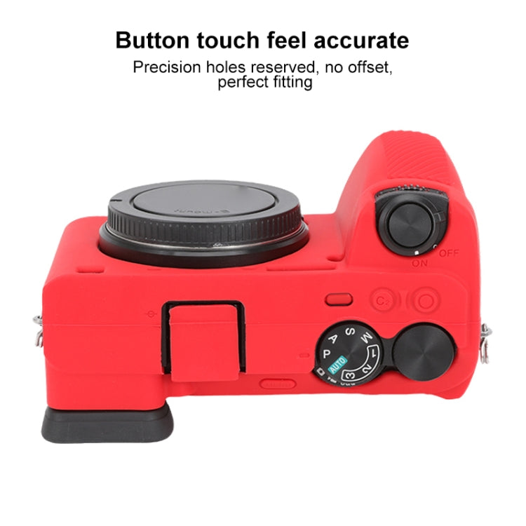 For Sony ILCE-6700 / A6700 Glossy Soft Silicone Protective Case(Red) by bashfashion