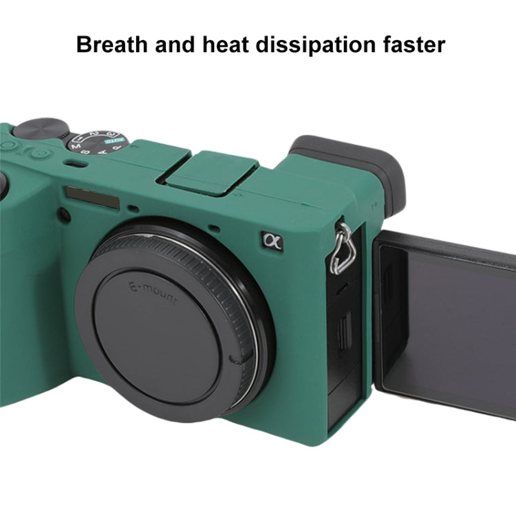 For Sony ILCE-6700 / A6700 Glossy Soft Silicone Protective Case(Green) by bashfashion