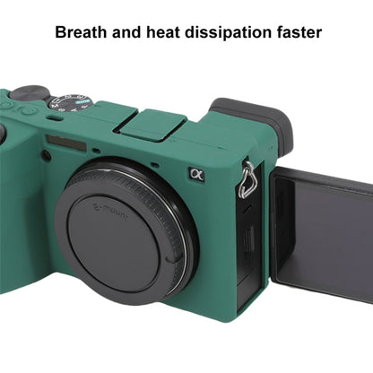 For Sony ILCE-6700 / A6700 Glossy Soft Silicone Protective Case(Green) by bashfashion