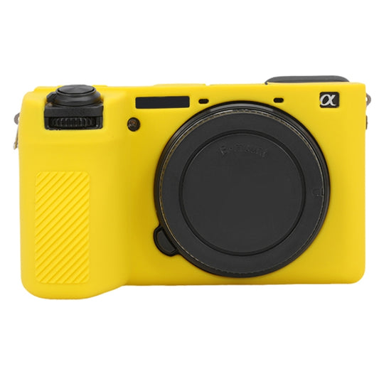 For Sony ILCE-6700 / A6700 Glossy Soft Silicone Protective Case(Yellow) by bashfashion