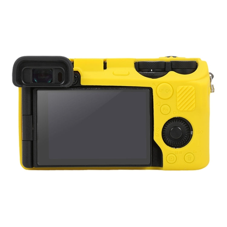 For Sony ILCE-6700 / A6700 Glossy Soft Silicone Protective Case(Yellow) by bashfashion