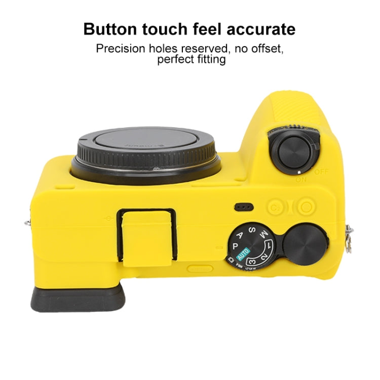For Sony ILCE-6700 / A6700 Glossy Soft Silicone Protective Case(Yellow) by bashfashion