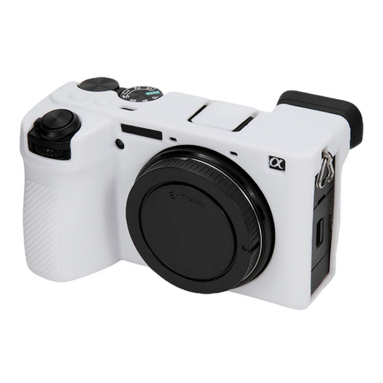 For Sony ILCE-6700 / A6700 Glossy Soft Silicone Protective Case(White) by bashfashion
