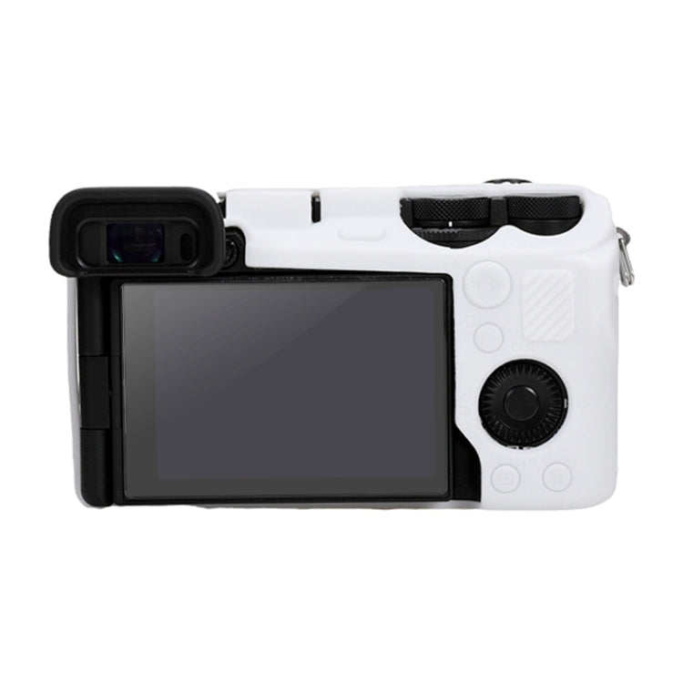 For Sony ILCE-6700 / A6700 Glossy Soft Silicone Protective Case(White) by bashfashion