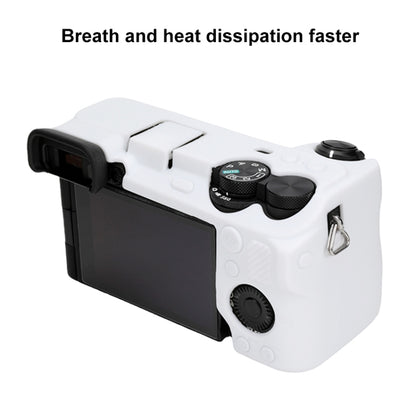 For Sony ILCE-6700 / A6700 Glossy Soft Silicone Protective Case(White) by bashfashion