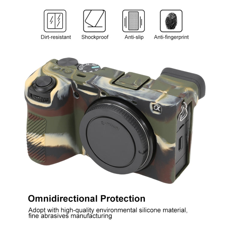 For Sony ILCE-6700 / A6700 Glossy Soft Silicone Protective Case(Camouflage) by bashfashion