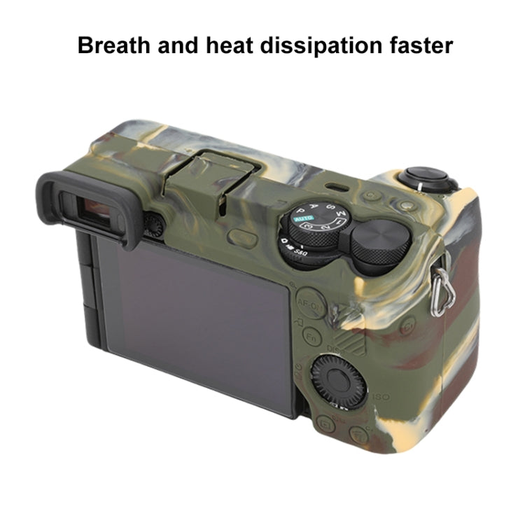 For Sony ILCE-6700 / A6700 Glossy Soft Silicone Protective Case(Camouflage) by bashfashion