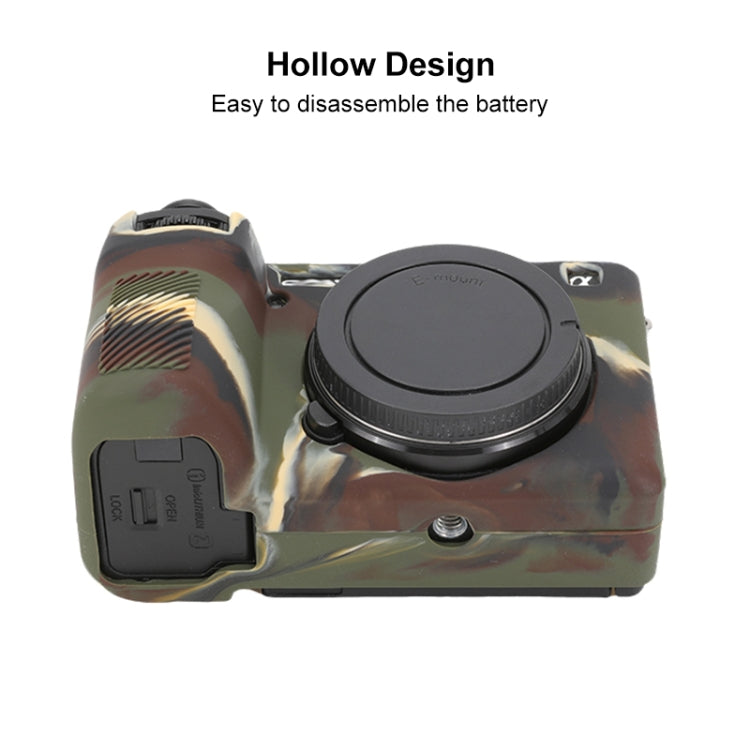 For Sony ILCE-6700 / A6700 Glossy Soft Silicone Protective Case(Camouflage) by bashfashion