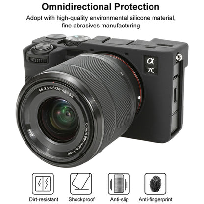 For Sony ILCE-7CM2 / A7C II / A7CR Glossy Soft Silicone Protective Case(Black) by bashfashion