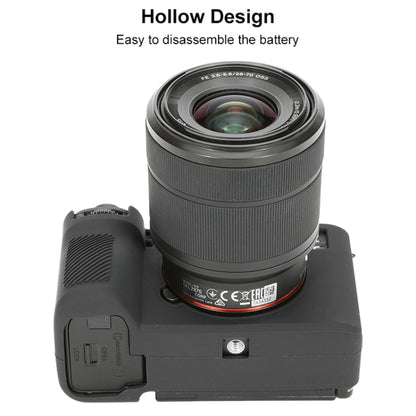 For Sony ILCE-7CM2 / A7C II / A7CR Glossy Soft Silicone Protective Case(Black) by bashfashion