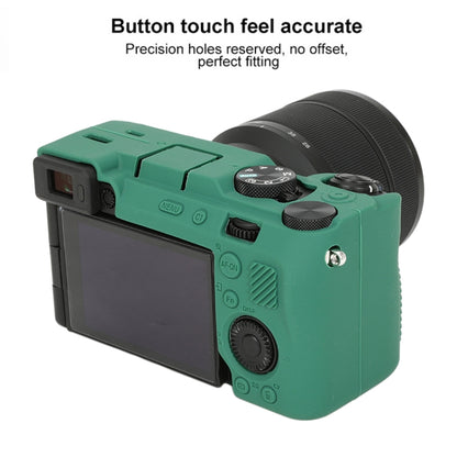 For Sony ILCE-7CM2 / A7C II / A7CR Glossy Soft Silicone Protective Case(Green) by bashfashion