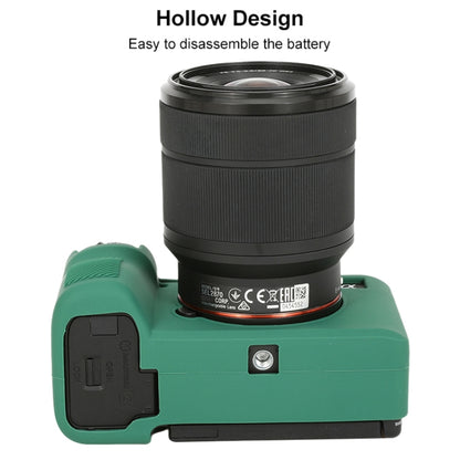 For Sony ILCE-7CM2 / A7C II / A7CR Glossy Soft Silicone Protective Case(Green) by bashfashion
