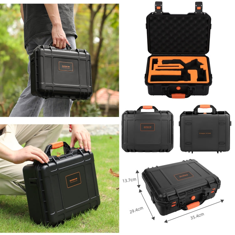 For DJI RS 4 Sunnylife Safety Carrying Case Waterproof Hard Case Box(Black) by Sunnylife
