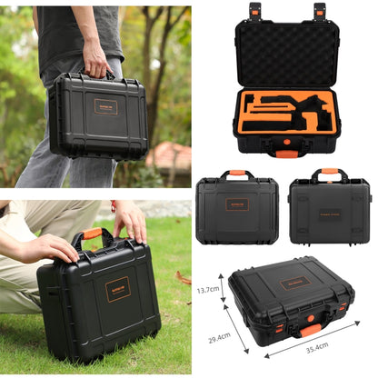 For DJI RS 4 Sunnylife Safety Carrying Case Waterproof Hard Case Box(Black) by Sunnylife