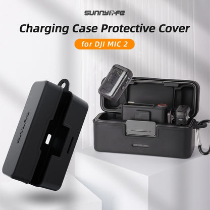 For DJI Mic 2 Sunnylife BHT772 Charging Case Wireless Mic Soft Scratch-proof Protective Cover(Black) by Sunnylife