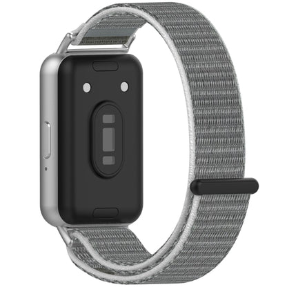 For Samsung Galaxy Fit 3 Nylon Loop Hook and Loop Fastener Watch Band(Seashell) by bashfashion