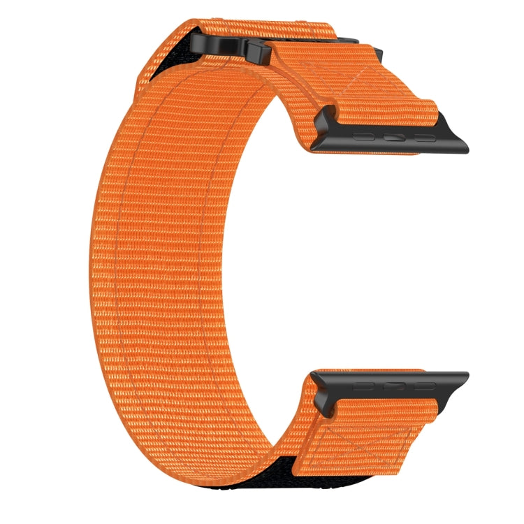 For Apple Watch SE 2022 40mm Nylon Hook And Loop Fastener Watch Band(Orange) by bashfashion