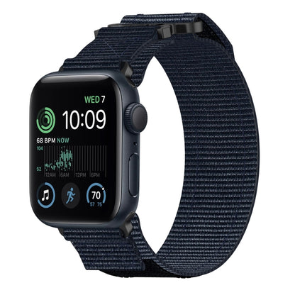 For Apple Watch SE 40mm Nylon Hook And Loop Fastener Watch Band(Blue) by bashfashion